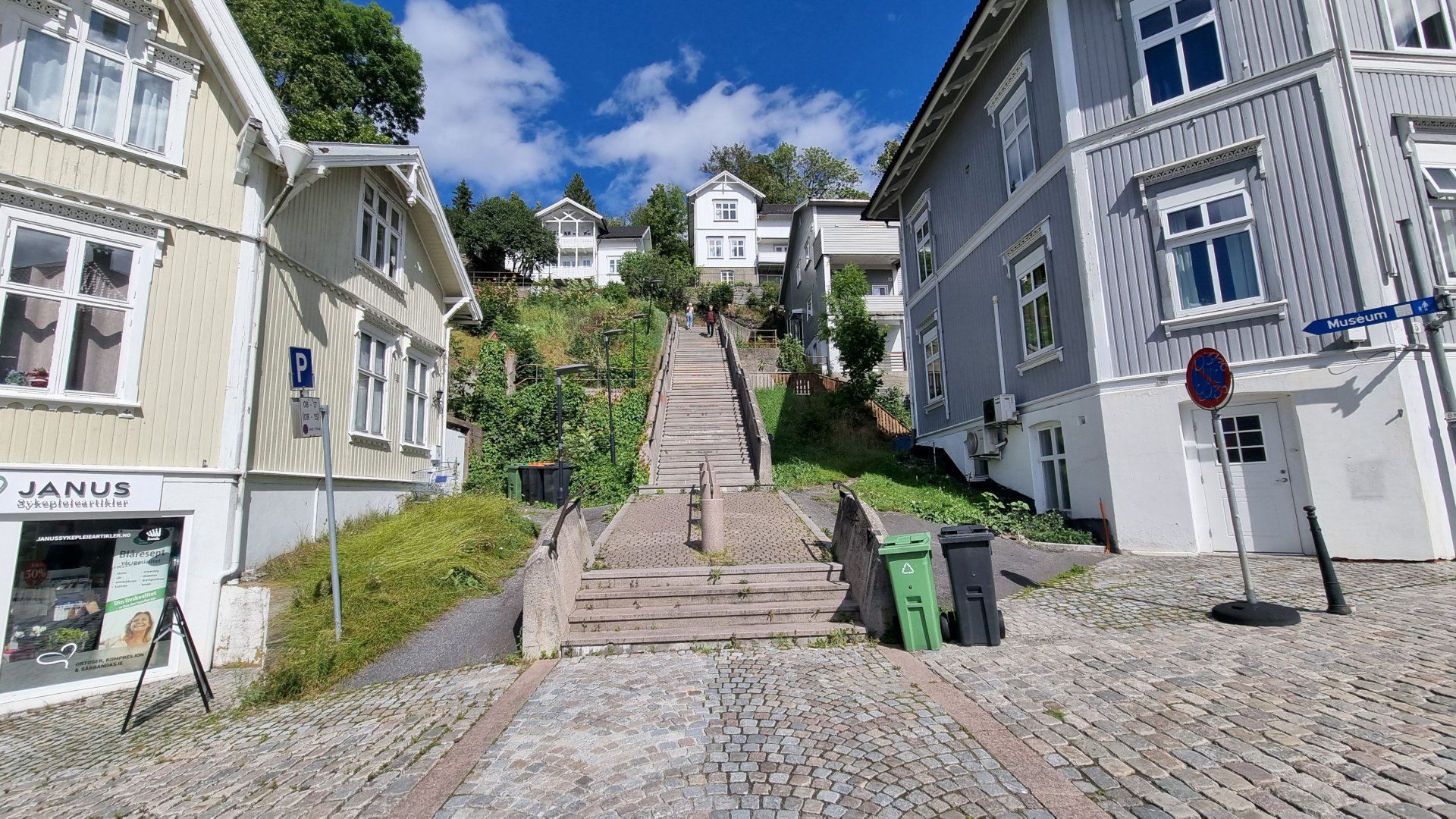 foto som viser den øvre delen av Brekketrappa