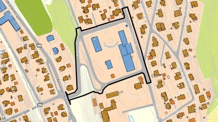 Kart som viser området som er berørt.