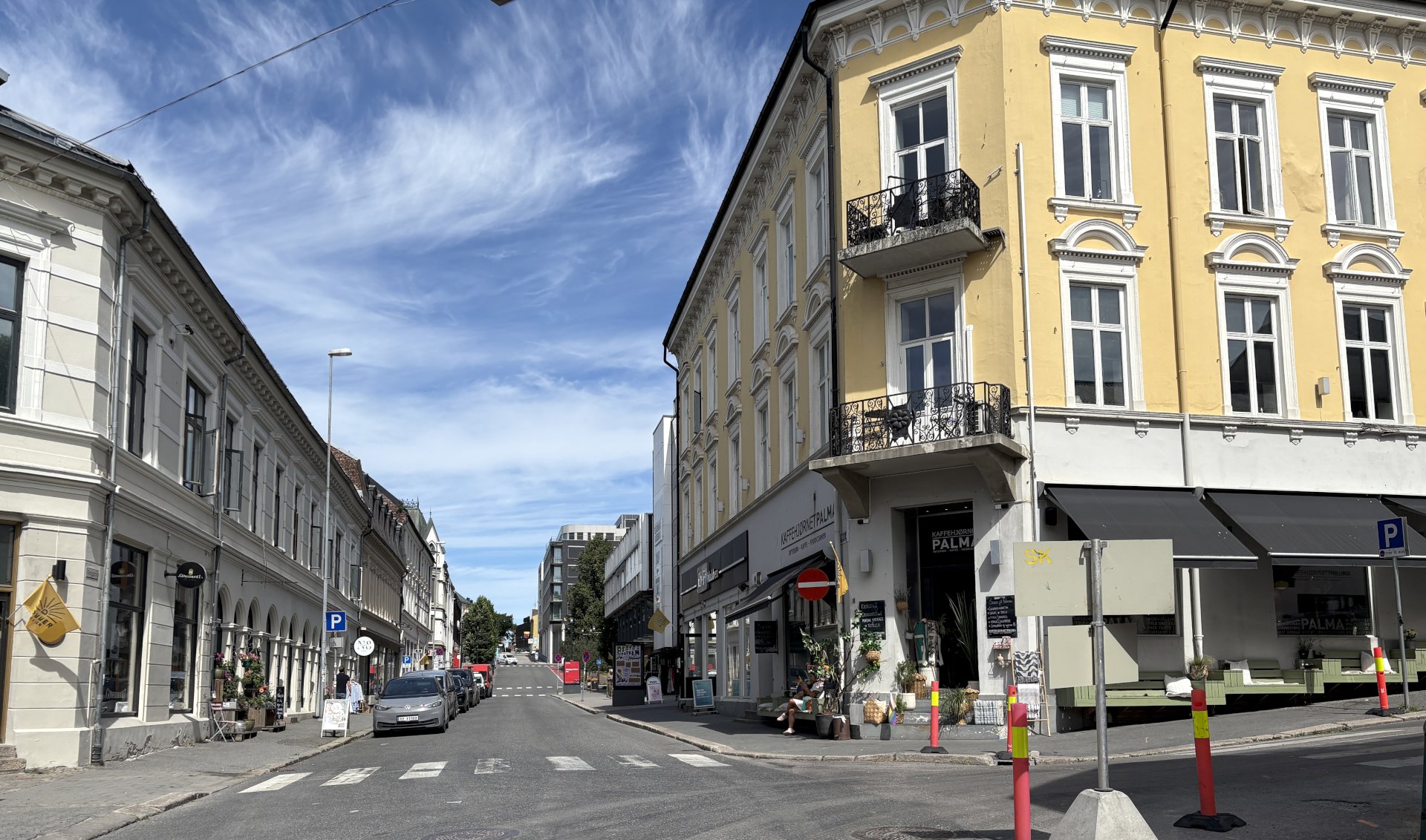 Arbeidet i Torggata og Telemarksgata i sommer