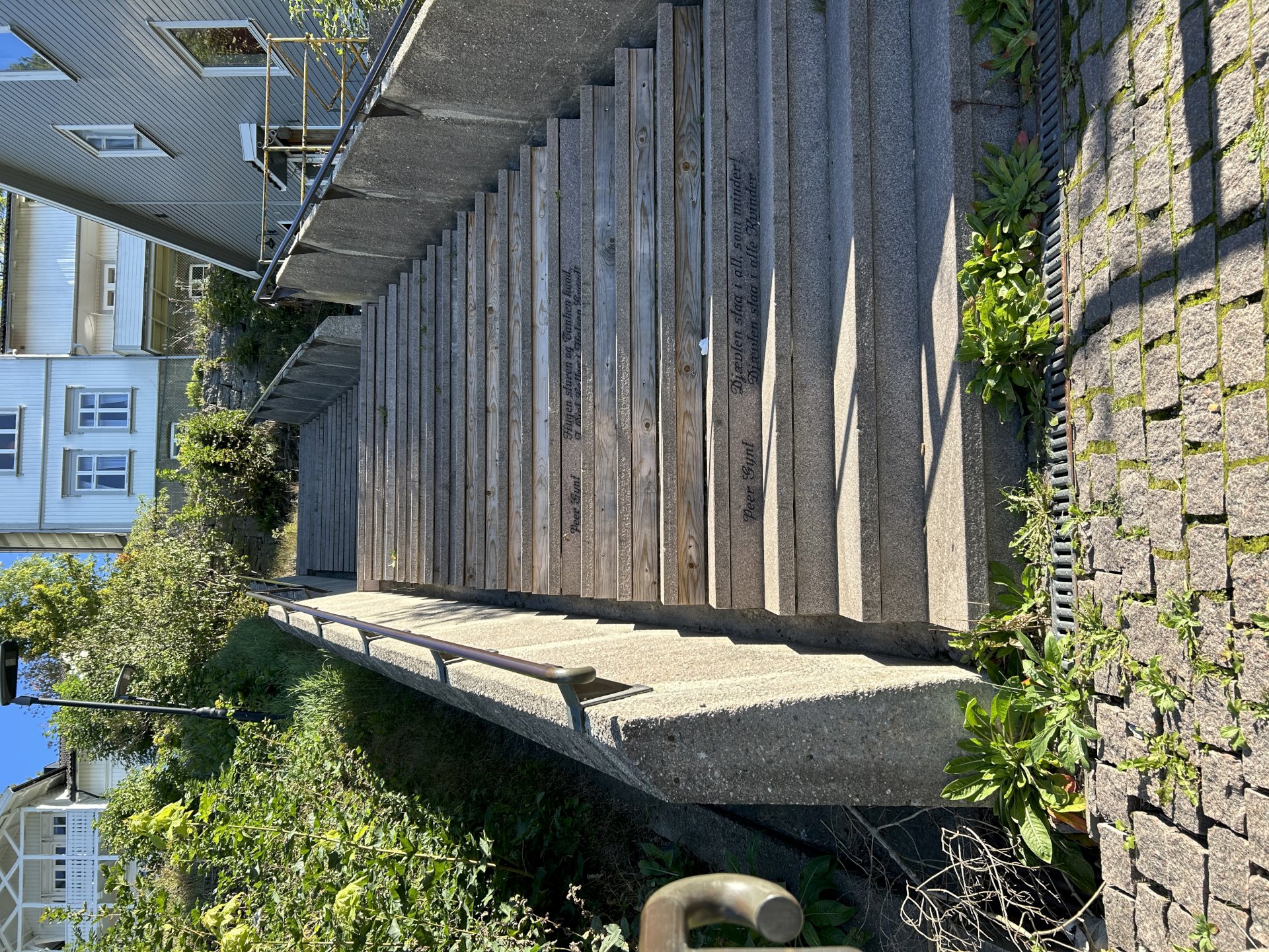 Bilde av trappa som går fra Snipetorp mot Brekkeparken.