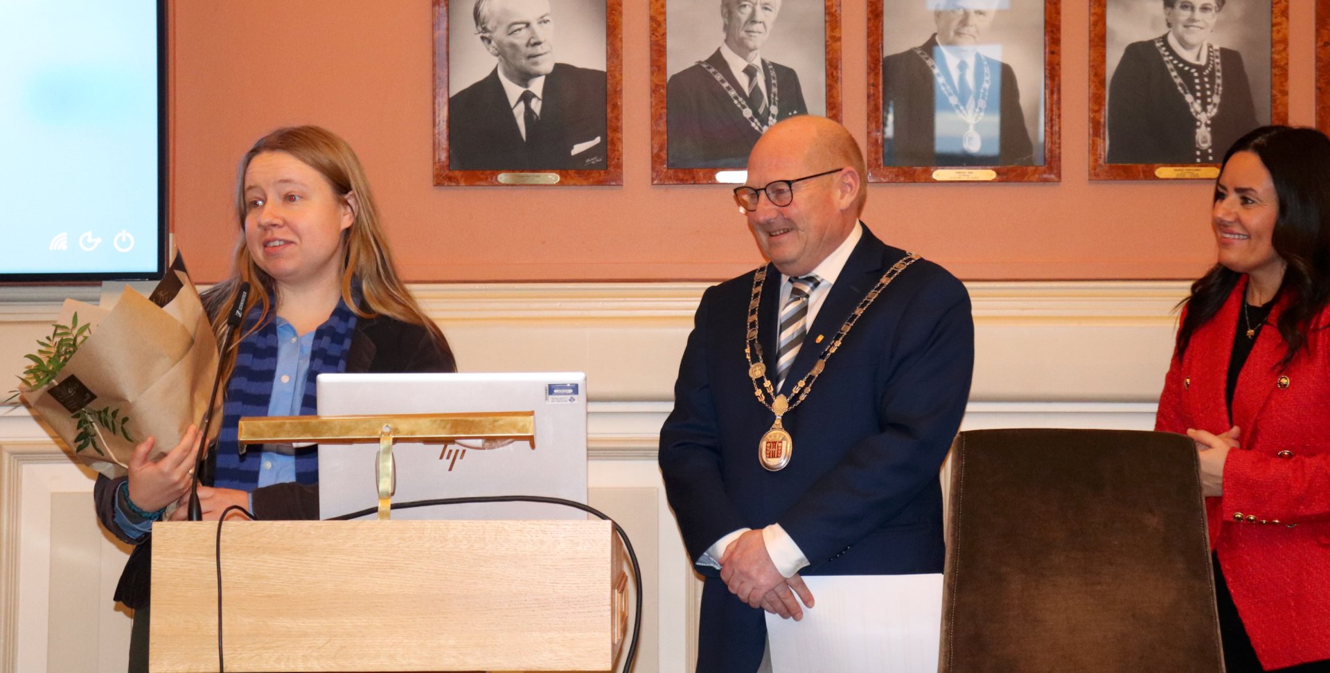 Anna Sofie Mathiasen, Jørn Inge Næss og Marjan Farahmand