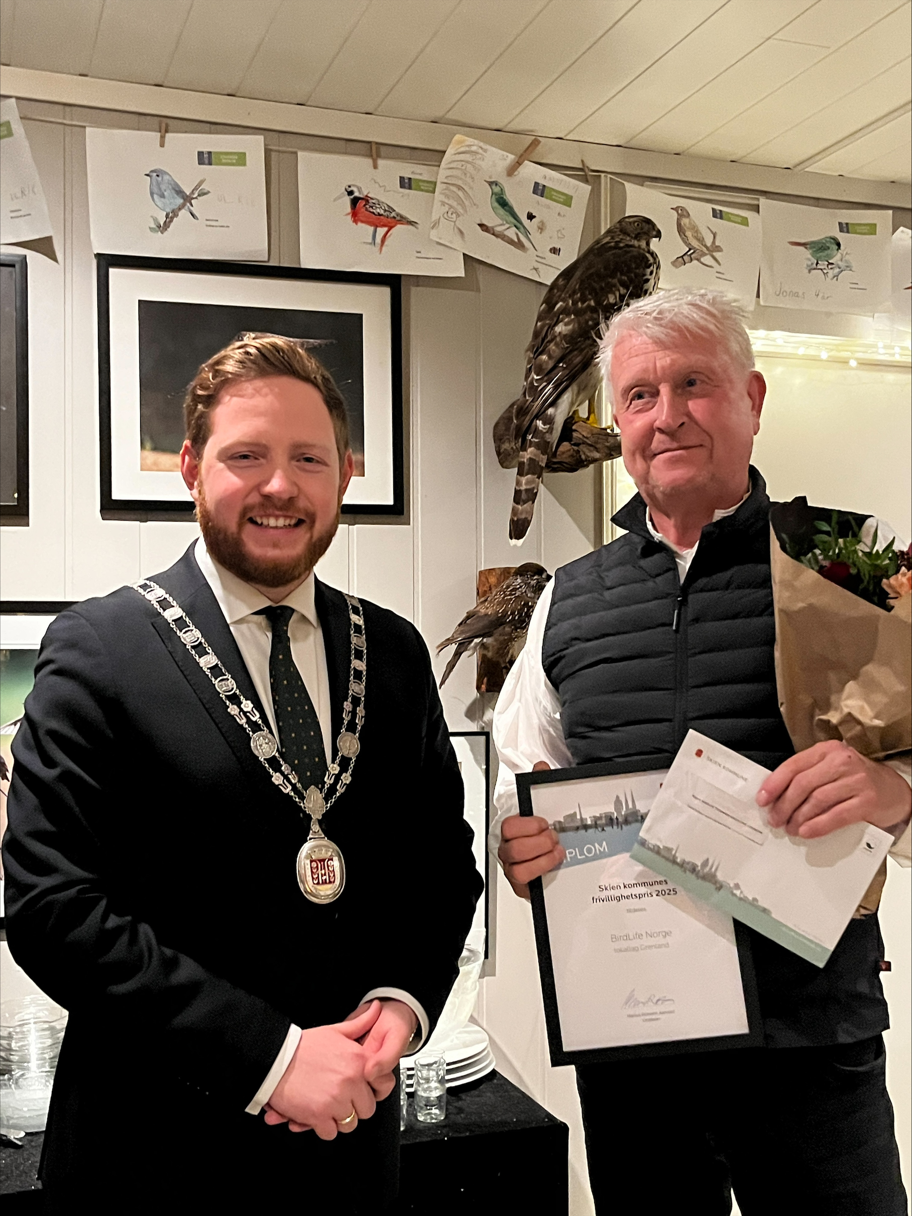 Fikk frivillighetspris på juleavslutning