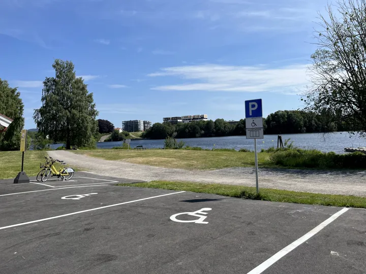 HC parkering og parkeringssone for bysykler.