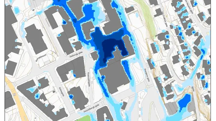 Flomvei I Skien Sentrum